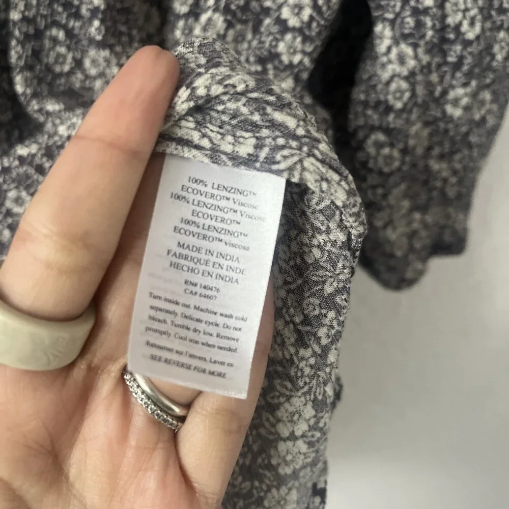 FAHERTY Amira Top Ditsy Floral Women's Size M Pullover Cottagecore Coastal - Picture 4 of 5